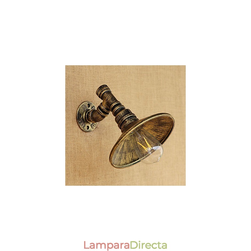Lámpara de pared con luz ambiental estilo mini con pintura retro campestre