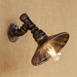 Lámpara de pared con luz ambiental estilo mini con pintura retro campestre
