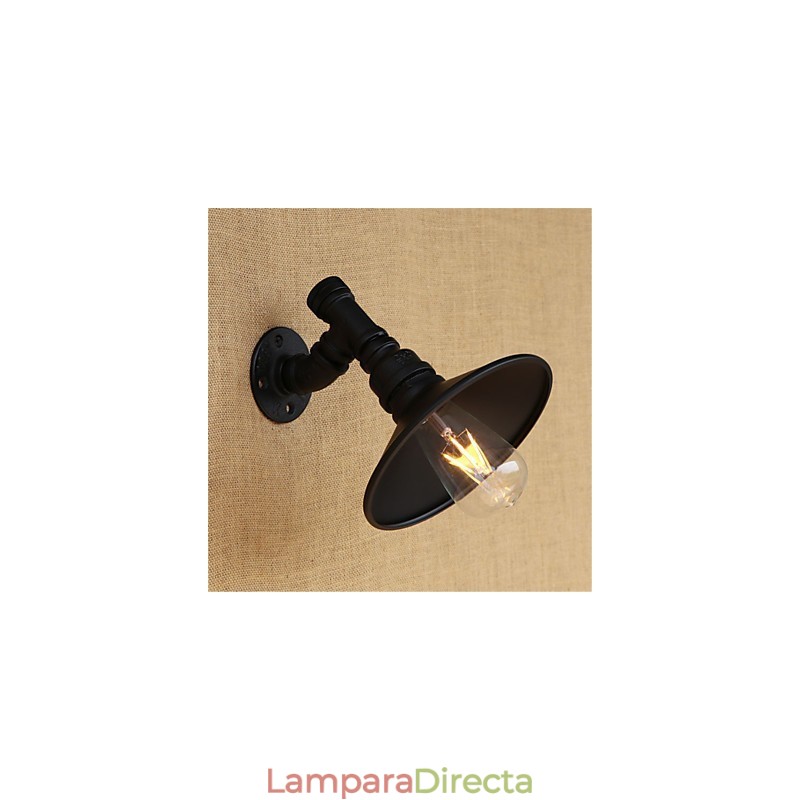 Lámpara de pared con luz ambiental estilo mini con pintura retro campestre