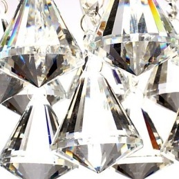 Lámpara empotrada moderna, contemporánea, tradicional, clásica, campestre, de cristal, estilo mini, de cristal cromado.