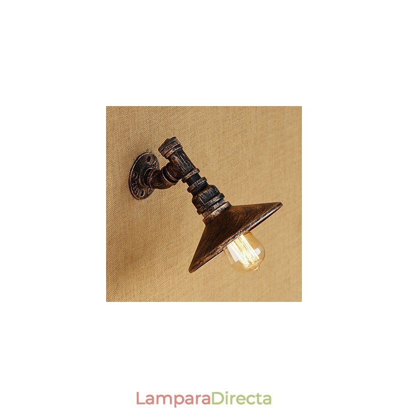 Lámpara de pared con luz ambiental estilo mini con pintura retro campestre