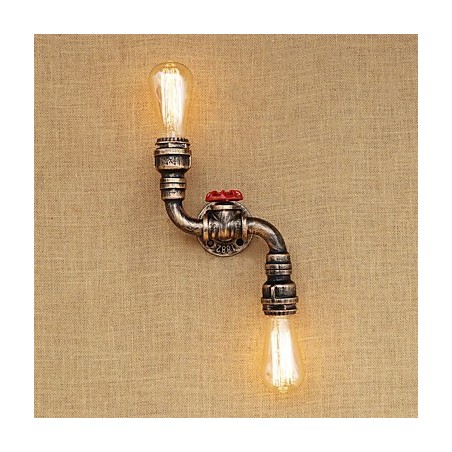 Aplique de pared de latón rústico estilo cabaña campestre con luz ambiental estilo mini. Aplique de pared de latón rústico estilo cabaña campestre con luz ambiental estilo mini.