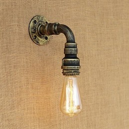 Aplique de pared con luz ambiental estilo mini con pintura vintage retro de estilo campestre