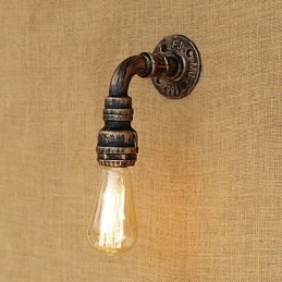 Aplique de pared con luz ambiental estilo mini con pintura vintage retro de estilo campestre