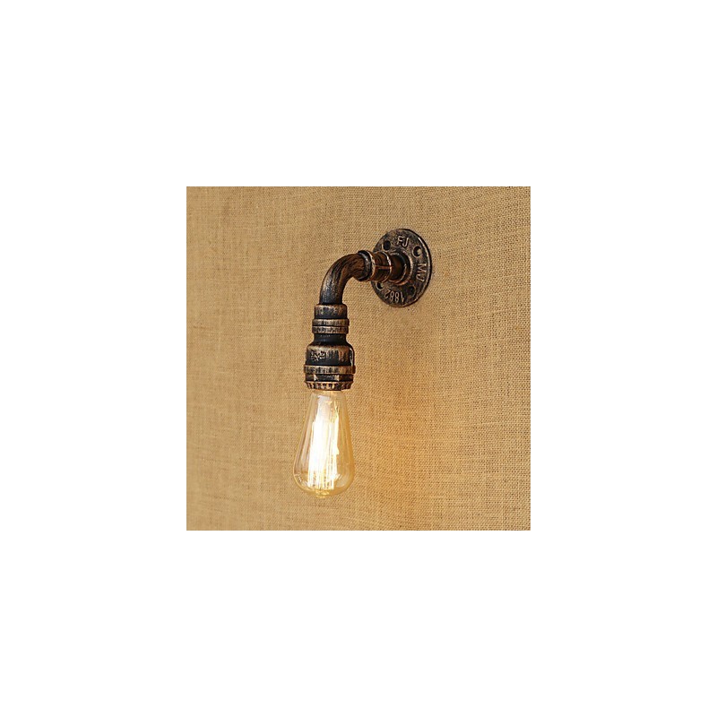 Aplique de pared con luz ambiental estilo mini con pintura vintage retro de estilo campestre