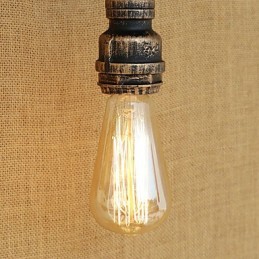 Aplique de pared con luz ambiental estilo mini con pintura vintage retro de estilo campestre