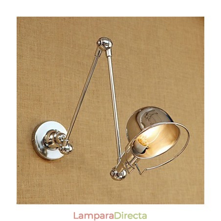 Lámpara empotrada moderna contemporánea de cromo estilo campestre con brazo oscilante y protección para los ojos. Lámpara empotrada con brazo oscilante para pared. Lámpara empotrada moderna contemporánea de cromo estilo campestre con brazo oscilante y protección para los ojos. Lámpara empotrada con brazo oscilante para pared.