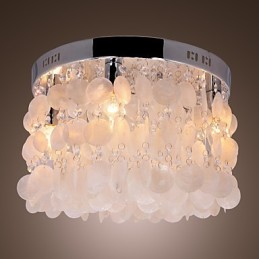 Lámpara empotrada moderna contemporánea de cristal estilo mini en cromo