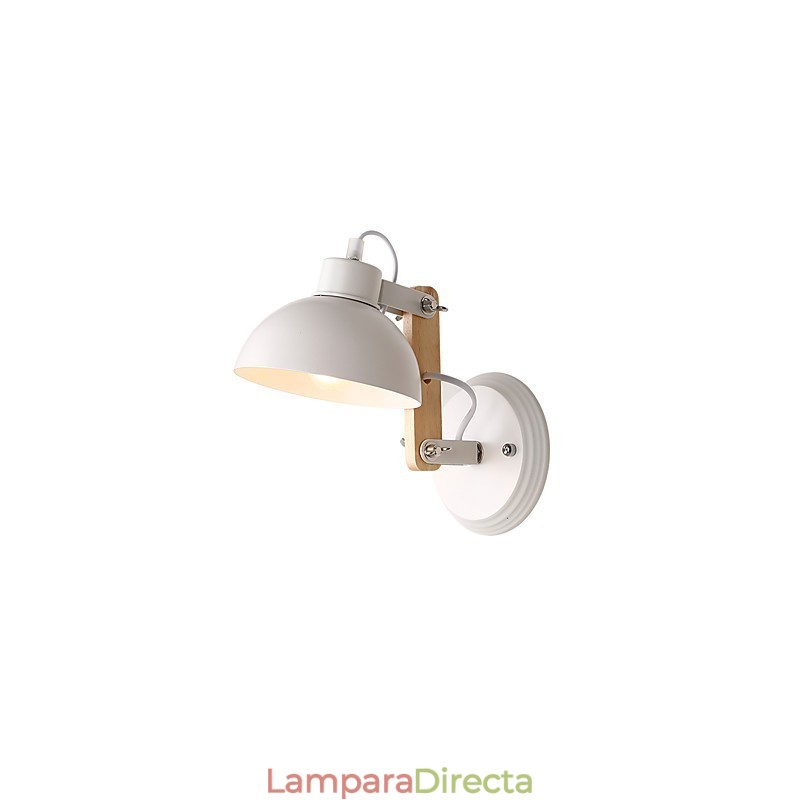 Aplique de pared vintage de madera Art Déco de metal rústico para sala de estar, comedor, pasillo, lámpara de pared negra y blanca opcional