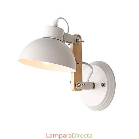 Aplique de pared vintage de madera Art Déco de metal rústico para sala de estar, comedor, pasillo, lámpara de pared negra y blanca opcional Aplique de pared vintage de madera Art Déco de metal rústico para sala de estar, comedor, pasillo, lámpara de pared negra y blanca opcional