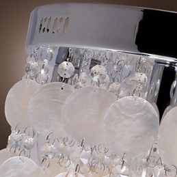 Lámpara empotrada moderna contemporánea de cristal estilo mini en cromo