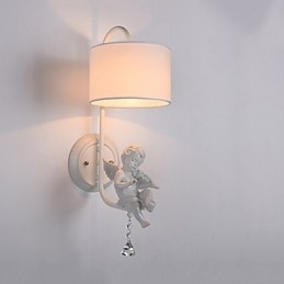 Apliques de pared con luz ambiental y protección ocular con pintura contemporánea moderna