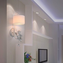 Apliques de pared con luz ambiental y protección ocular con pintura contemporánea moderna
