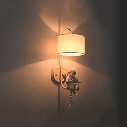 Apliques de pared con luz ambiental y protección ocular con pintura contemporánea moderna