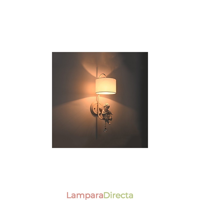 Apliques de pared con luz ambiental y protección ocular con pintura contemporánea moderna