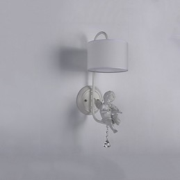Apliques de pared con luz ambiental y protección ocular con pintura contemporánea moderna