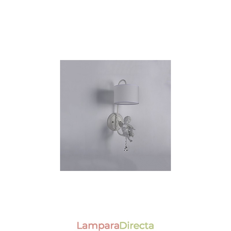 Apliques de pared con luz ambiental y protección ocular con pintura contemporánea moderna