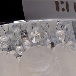 Lámpara empotrada moderna contemporánea de cristal estilo mini en cromo