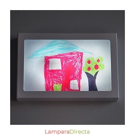 Pintura contemporánea moderna integrada para apliques de pared con luz ambiental. Pintura contemporánea moderna integrada para apliques de pared con luz ambiental.