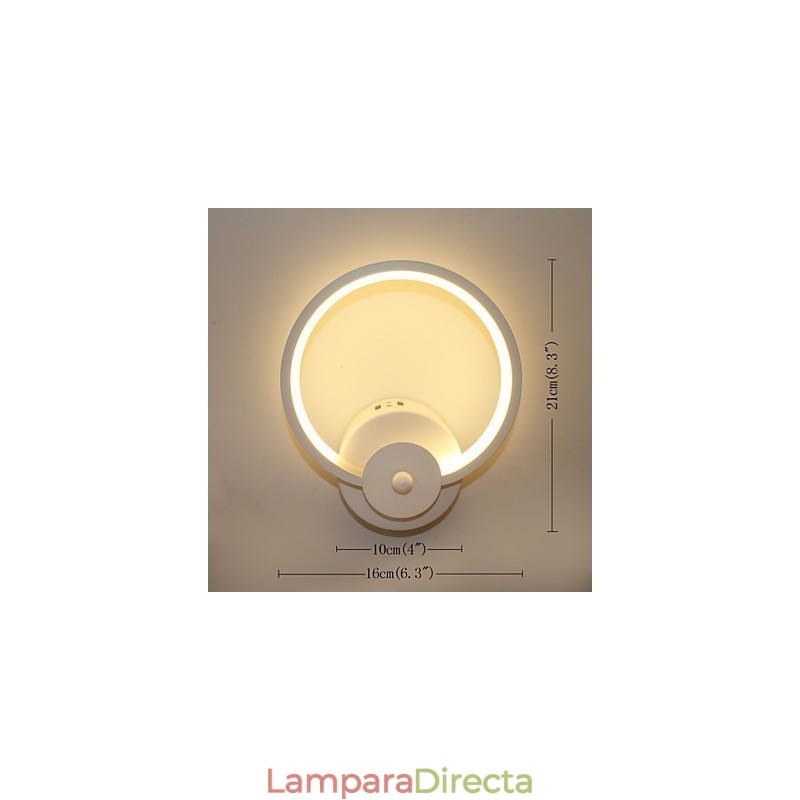 Lámpara de noche creativa minimalista moderna, lámpara empotrada para entrada, escaleras, dormitorio, iluminación de pared