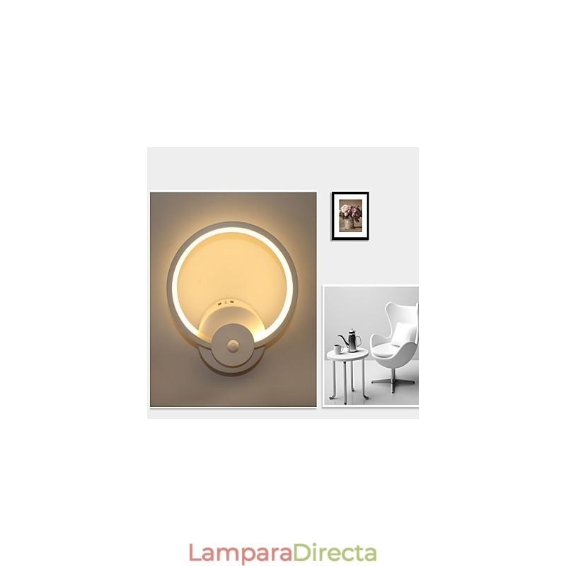 Lámpara de noche creativa minimalista moderna, lámpara empotrada para entrada, escaleras, dormitorio, iluminación de pared