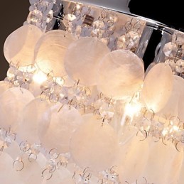 Lámpara empotrada moderna contemporánea de cristal estilo mini en cromo