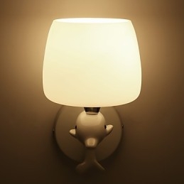 Apliques de pared con luz ambiental y protección ocular con pintura contemporánea moderna