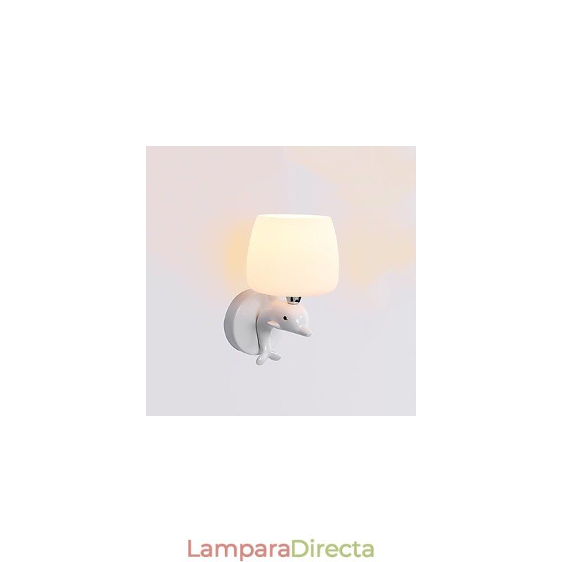 Apliques de pared con luz ambiental y protección ocular con pintura contemporánea moderna