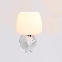 Apliques de pared con luz ambiental y protección ocular con pintura contemporánea moderna