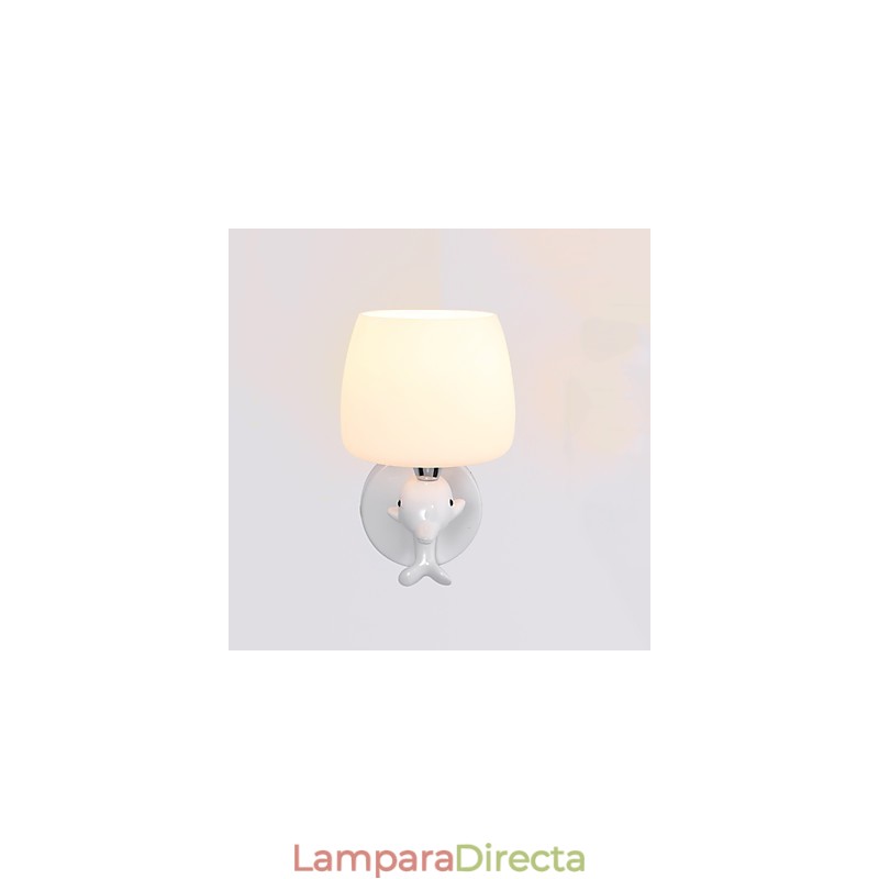 Apliques de pared con luz ambiental y protección ocular con pintura contemporánea moderna