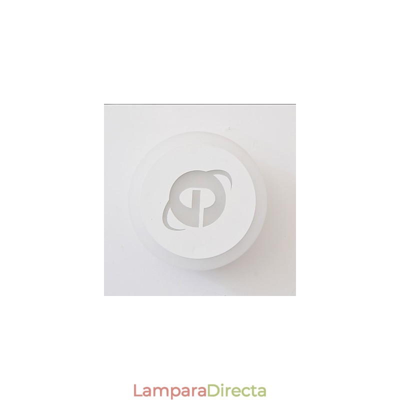 Pintura contemporánea moderna integrada para apliques de pared con luz ambiental.
