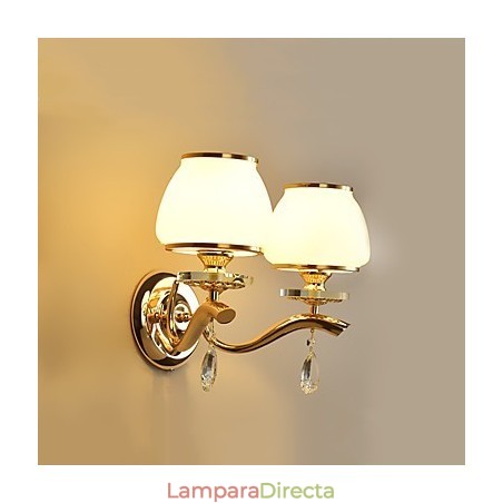 Apliques de pared con iluminación ambiental de cristal, modernos y contemporáneos, con acabado galvanizado. Apliques de pared con iluminación ambiental de cristal, modernos y contemporáneos, con acabado galvanizado.