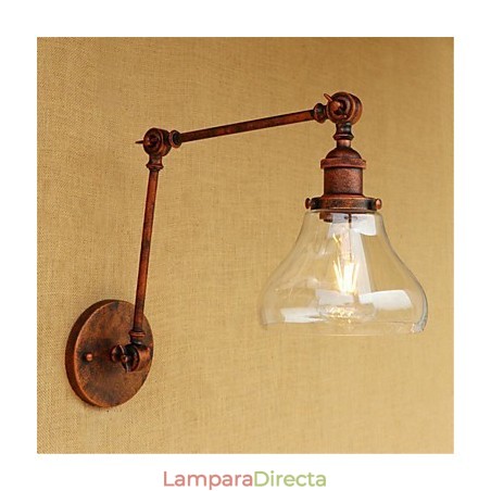Lámpara de pared con brazo oscilante, estilo retro, galvanizada, estilo mini, para protección ocular, luz ambiental. Lámpara de pared con brazo oscilante, estilo retro, galvanizada, estilo mini, para protección ocular, luz ambiental.