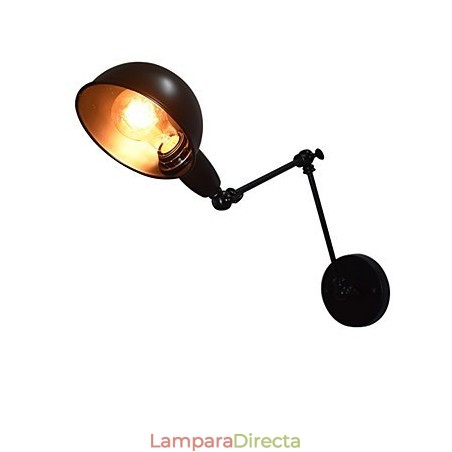 Lámpara de pared plegable Buzz de hierro con forma de sable de luz negro, estilo europeo y americano. Lámpara de pared plegable Buzz de hierro con forma de sable de luz negro, estilo europeo y americano.