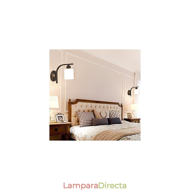 Apliques de pared con pintura retro clásica tradicional de estilo campestre.