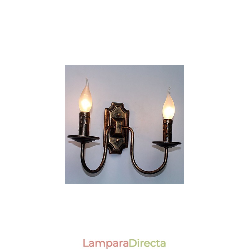 Lámpara de pared retro sencilla para pasillo, pasillo, lámpara de doble cabezal para dormitorio, sala de estar, iluminación de pared