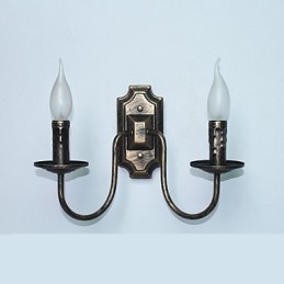 Lámpara de pared retro sencilla para pasillo, pasillo, lámpara de doble cabezal para dormitorio, sala de estar, iluminación de pared