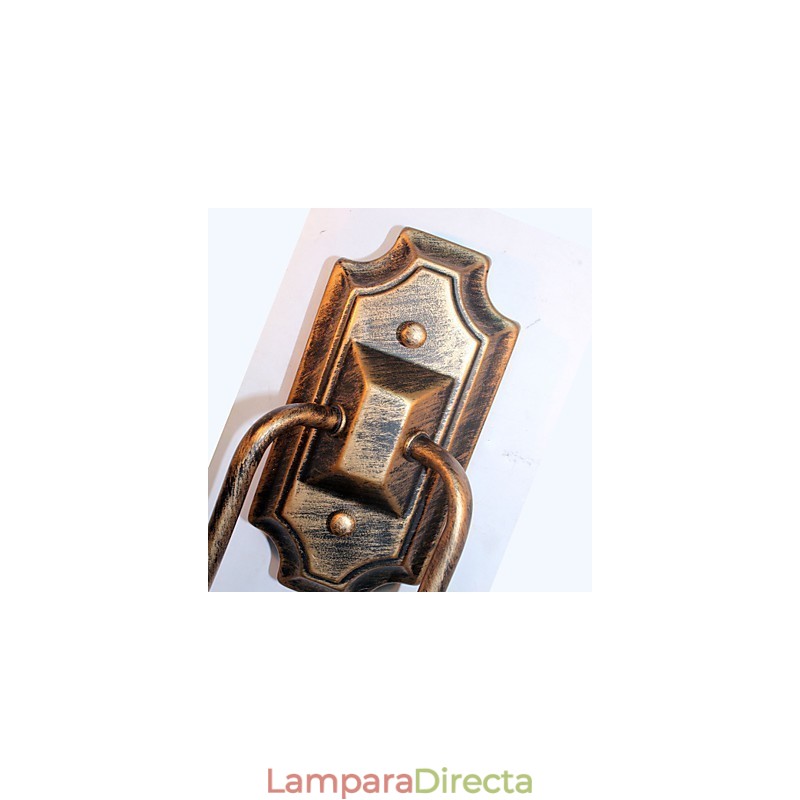 Lámpara de pared retro sencilla para pasillo, pasillo, lámpara de doble cabezal para dormitorio, sala de estar, iluminación de pared