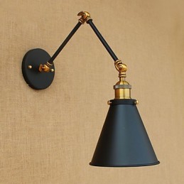 Aplique de pared de latón vintage industrial, lámpara de pared, iluminación para el hogar, decoración de interiores, aplique de pared