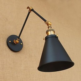 Aplique de pared de latón vintage industrial, lámpara de pared, iluminación para el hogar, decoración de interiores, aplique de pared