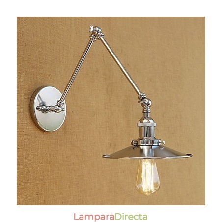Lámpara de brazo oscilante de iluminación ambiental con acabado galvanizado retro de estilo campestre contemporáneo moderno. Lámpara de brazo oscilante de iluminación ambiental con acabado galvanizado retro de estilo campestre contemporáneo moderno.