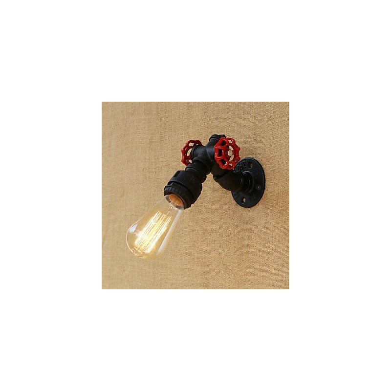 Aplique de pared con luz ambiental estilo mini con pintura retro campestre