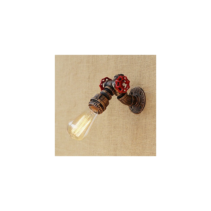 Aplique de pared con luz ambiental estilo mini con pintura retro campestre