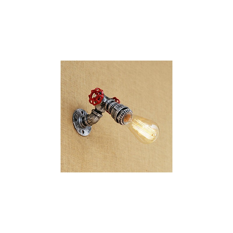 Aplique de pared con luz ambiental estilo mini con pintura retro campestre