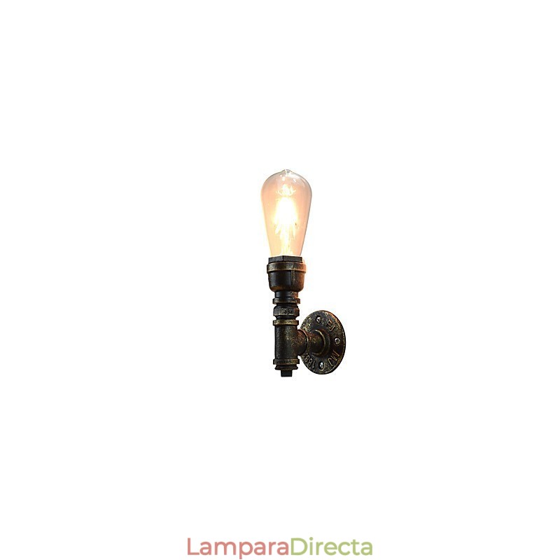 Apliques de pared Aplique de pared Lámpara de pared de hierro Lámpara de sable de luz negra tonta en la pared
