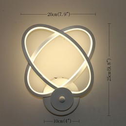 Lámpara de pared creativa, lámpara de noche, lámpara de pasillo, lámpara de estudio de aluminio de moda