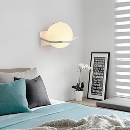 Apliques de pared con luz ambiental y protección ocular con pintura contemporánea moderna