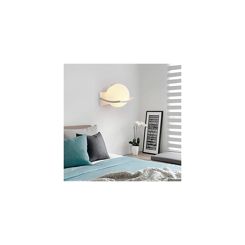 Apliques de pared con luz ambiental y protección ocular con pintura contemporánea moderna