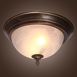 Lámpara de techo de inspiración antigua con 2 luces
