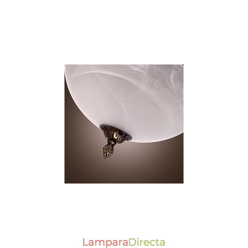 Lámpara de techo de inspiración antigua con 2 luces